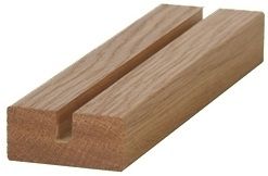 Modern Oak Glass Grooved Baserail 4.2m