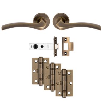 Sines Latch Pack – Antique Brass 