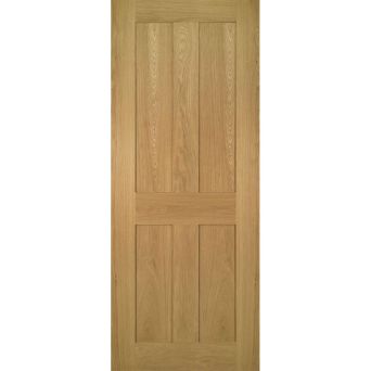 Deanta Eton Oak Internal Door - FD30, Unfinished