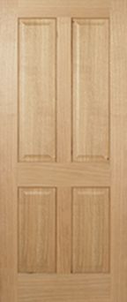 Regency 4 panel oak door 