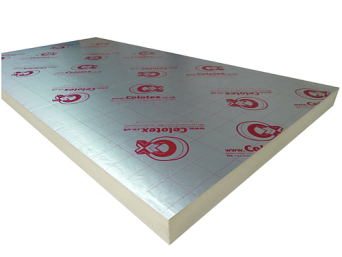 100mm thick foil faced PIR insulation board sheet