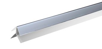 Splashpanel External Corner Silver 2.4m
