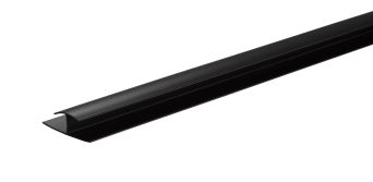 Splashpanel H-Section Black 2.4m